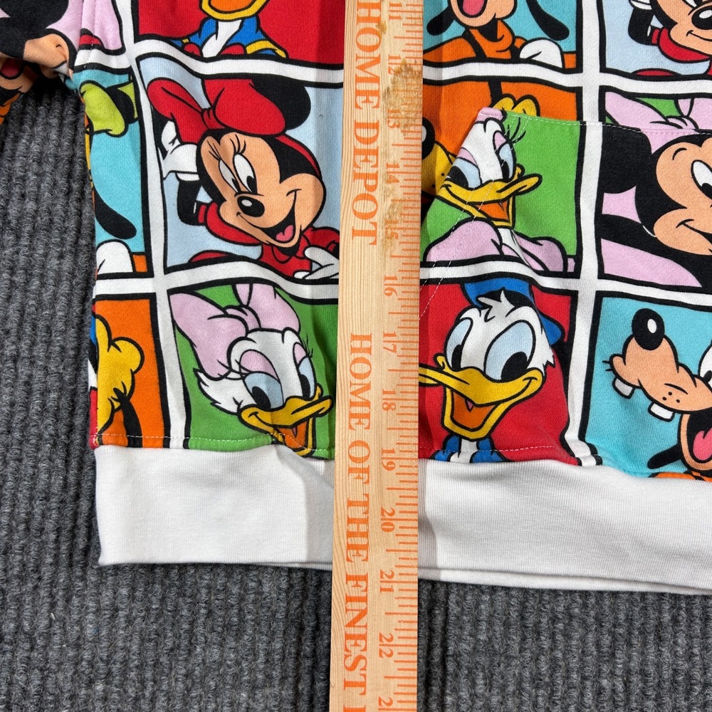 Disney Parks Hoodie Women's L Walt Disney World Mickey Mouse Friends‎ Comic Crop - Picture 6 of 6